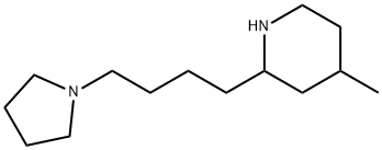 Piperidine, 4-methyl-2-[4-(1-pyrrolidinyl)butyl]- (9CI) Structure