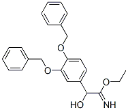 Benzeneethanimidic  acid,  -alpha--hydroxy-3,4-bis(phenylmethoxy)-,  ethyl  ester  (9CI) 化学構造式