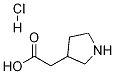 3-Pyrrolidineacetic acid,hydrochloride Structure