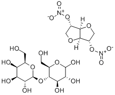 D-二硝酸异山梨醇酯-乳糖混合物, 8063-88-5, 结构式