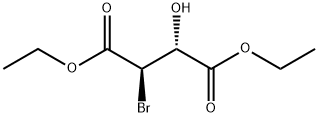 2R,3R)-diethyl 2-broMo-3-hydroxysuccinate Structure