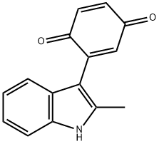 2-(2-methyl-1H-indol-3-yl)cyclohexa-2,5-diene-1,4-dione Structure