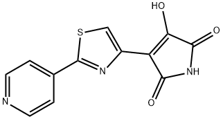 Maleimide, 4-hydroxy-3-(2-(pyridyl)-4-thiazolyl)- Structure
