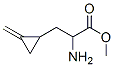 Cyclopropanepropanoic  acid,  -alpha--amino-2-methylene-,  methyl  ester 结构式