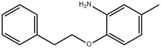Benzenamine, 5-methyl-2-(2-phenylethoxy)- (9CI) 结构式