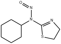 2-Thiazoline, 2-(cyclohexylnitrosamino)- Structure