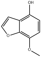 4-Benzofuranol,  7-methoxy- 结构式