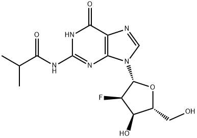 N2-Isobutyryl-2'-Fluoro-2'-deoxyguanosine Struktur