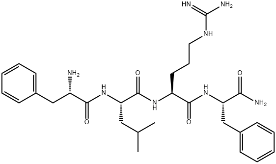 phenylalanyl-leucyl-arginyl phenylalaninamide 化学構造式