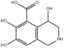 5-Isoquinolinecarboxylic acid, 1,2,3,4-tetrahydro-4,6,7-trihydroxy- (9CI) Struktur
