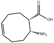 (1S,8R,Z)-8-AMINO-CYCLOOCT-4-ENECARBOXYLIC ACID 结构式