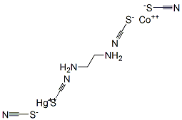 cobalt(+2) cation, ethane-1,2-diamine, mercury(+2) cation, tetrathiocy anate|