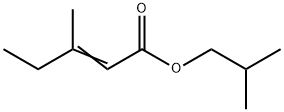 2-Pentenoic acid, 3-Methyl-, 2-Methylpropyl ester Structure