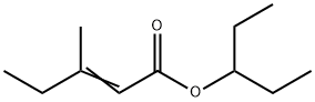 2-Pentenoic acid, 3-Methyl-, 1-ethylpropyl ester 结构式