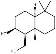 1-Naphthalenemethanol,decahydro-2-hydroxy-5,5,8a-trimethyl-,(1S,2S,4aS,8aR)-(9CI) Struktur