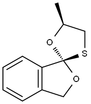 Spiro[isobenzofuran-1(3H),2-[1,3]oxathiolane], 5-methyl-, (1R,5S)- (9CI) Structure