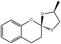 Spiro[2H-1-benzopyran-2,2-[1,3]oxathiolane], 3,4-dihydro-5-methyl-, (2S,5S)- (9CI) 化学構造式