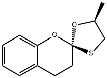 Spiro[2H-1-benzopyran-2,2-[1,3]oxathiolane], 3,4-dihydro-5-methyl-, (2R,5S)- (9CI) 化学構造式