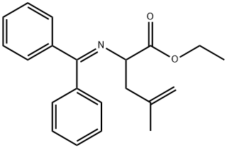2-[(二苯基亚甲基)氨基]-4-甲基-4-戊烯酸乙酯 结构式