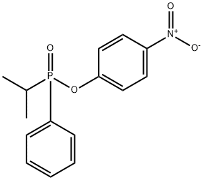 4-Nitrophenyl (1-methylethyl)phenylphosphinate 结构式