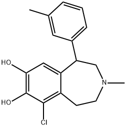 SKF-83959 臭化水素酸塩 化学構造式