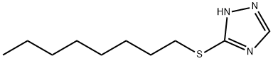 3-OCTYLTHIO-4H-1,2,4-TRIAZOLE 结构式