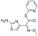 2-アミノ-α-[(Z)-メトキシイミノ]-4-チアゾールエタンチオ酸S-(2-ピリジニル) 化学構造式