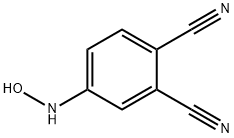 1,2-Benzenedicarbonitrile,  4-(hydroxyamino)- Structure