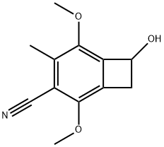 Bicyclo[4.2.0]octa-1,3,5-triene-3-carbonitrile, 7-hydroxy-2,5-dimethoxy-4-methyl- (9CI) Struktur