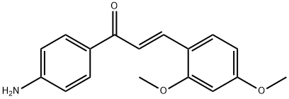 (2E)-1-(4-aminophenyl)-3-(2,4-dimethoxyphenyl)prop-2-en-1-one Structure