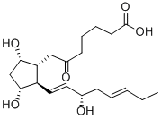 6-OXO-9ALPHA,11ALPHA,15S-TRIHYDROXY-PROSTA-13E,17Z-DIEN-1-OIC ACID Structure