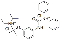 N-[3-[2-(ジイソプロピルアミノ)エトキシ]フェニル]-N′-フェニルベンズアミジン・2塩酸塩 化学構造式