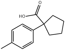 1-(P-TOLYL)-1-CYCLOPENTANECARBOXYLIC ACID Structure