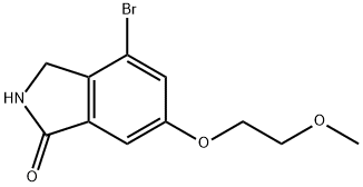 1H-Isoindol-1-one, 4-broMo-2,3-dihydro-6-(2-Methoxyethoxy)- 化学構造式