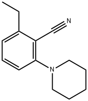 Benzonitrile, 2-ethyl-6-(1-piperidinyl)- (9CI),808133-89-3,结构式