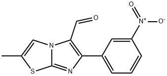 2-METHYL-6-(3-NITROPHENYL)IMIDAZO[2,1-B]THIAZOLE-5-CARBOXALDEHYDE,808139-99-3,结构式