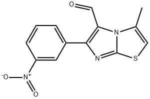 3-METHYL-6-(3-NITROPHENYL)IMIDAZO[2,1-B]THIAZOLE-5-CARBOXALDEHYDE Structure