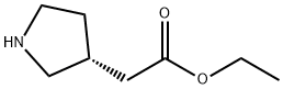 (R)-2-(吡咯烷-3-基)乙酸乙酯, 808157-10-0, 结构式