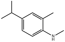 Benzenamine, N,2-dimethyl-4-(1-methylethyl)- (9CI),80826-02-4,结构式