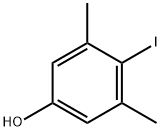 3,5-ジメチル-4-ヨードフェノール 化学構造式