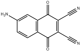 6-AMINO-2 3-DICYANO-1 4-NAPHTHOQUINONE Struktur