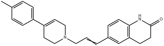 2(1H)-Quinolinone, 3,4-dihydro-6-(3-(3,6-dihydro-4-(4-methylphenyl)-1( 2H)-pyridinyl)-1-propenyl)- Structure