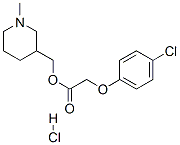 (1-methyl-3-piperidinyl)methyl (4-chlorophenoxy)acetate hydrochloride 结构式