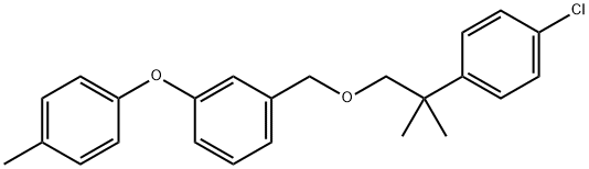 3-(4-Methylphenoxy)benzyl 2-(4-chlorophenyl)-2-methylpropyl ether,80843-71-6,结构式