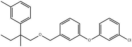 1-chloro-3-[3-[[2-methyl-2-(3-methylphenyl)butoxy]methyl]phenoxy]benze ne 结构式