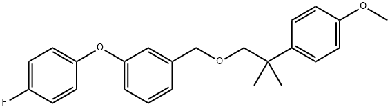 1-(4-Fluorophenoxy)-3-((2-(4-methoxyphenyl)-2-methylpropoxy)methyl)ben zene 结构式