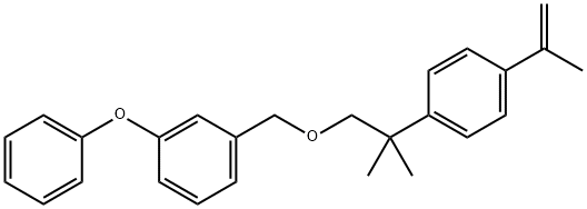 80853-90-3 1-((2-(4-(1-Methylethenyl)phenyl)-2-methylpropoxy)methyl)-3-phenoxyben zene