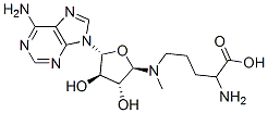 2-amino-5-[[(2R,3R,4R,5R)-5-(6-aminopurin-9-yl)-3,4-dihydroxy-oxolan-2 -yl]methylamino]pentanoic acid|