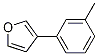 3-(3-Methylphenyl)furan,80866-23-5,结构式