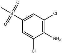 2,6-二氯-4-(甲基磺酰基)苯胺 结构式